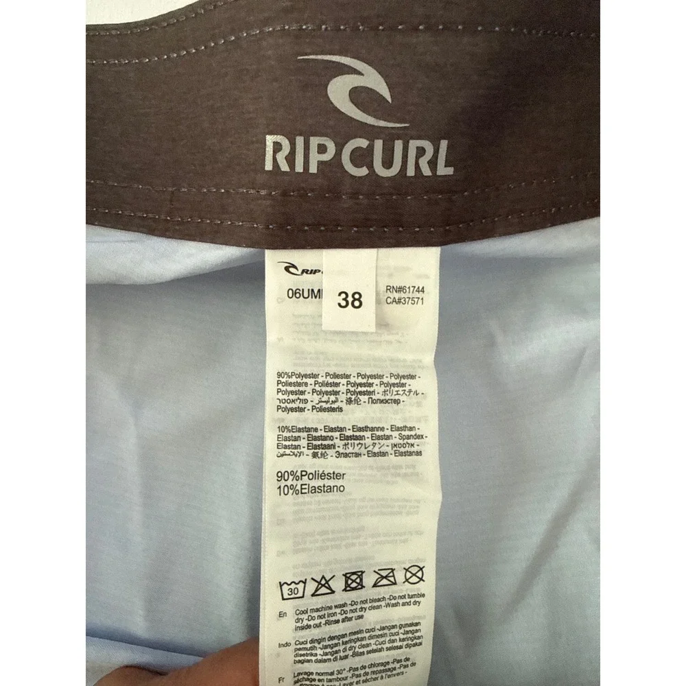 Rip Curl Daybreakers Boardshorts Blue Sunset Striped Mens 38 06UMBO 21 Outseam